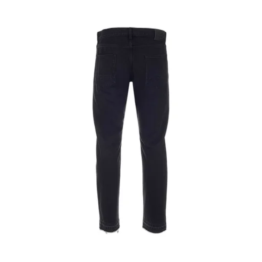 Ripped-Detailing Straight-Leg Jeans