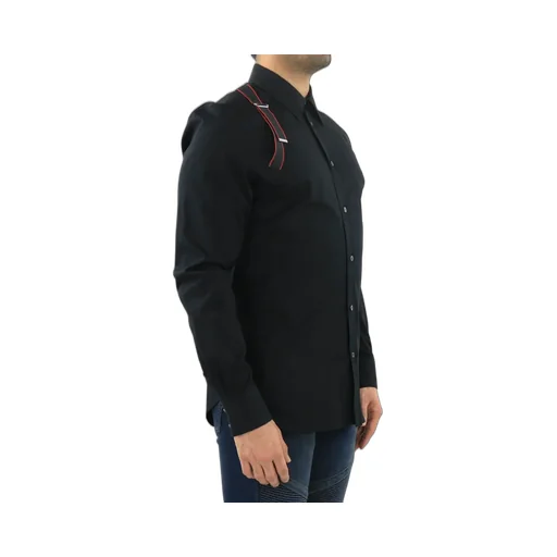 Logo Tape Harness Detailed Shirt