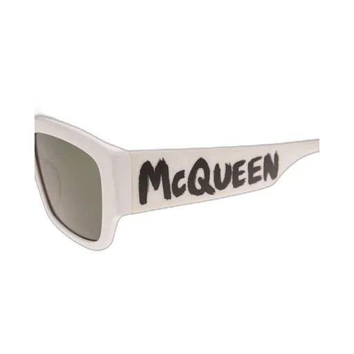 Logo-Arm Rectangle-Frame Sunglasses