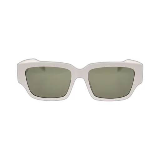Logo-Arm Rectangle-Frame Sunglasses