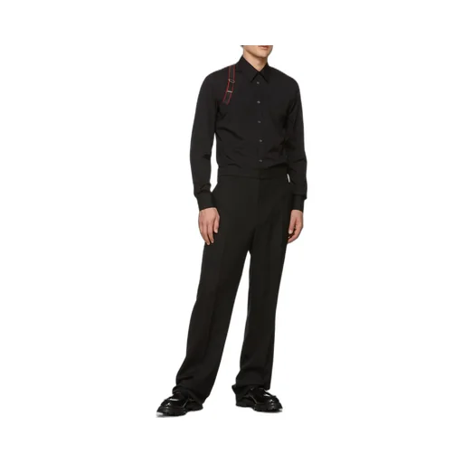 Logo Tape Harness Detailed Shirt