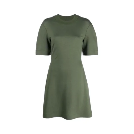 Rear Logo-Print Mini Dress