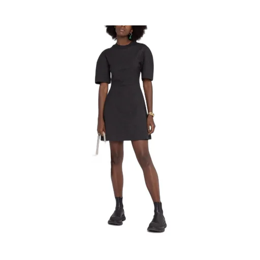 Rear Logo-Print Mini Dress