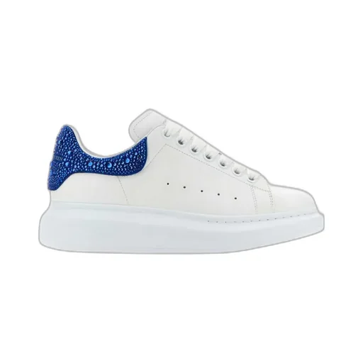 Oversized Embellished Lace-Up Sneakers