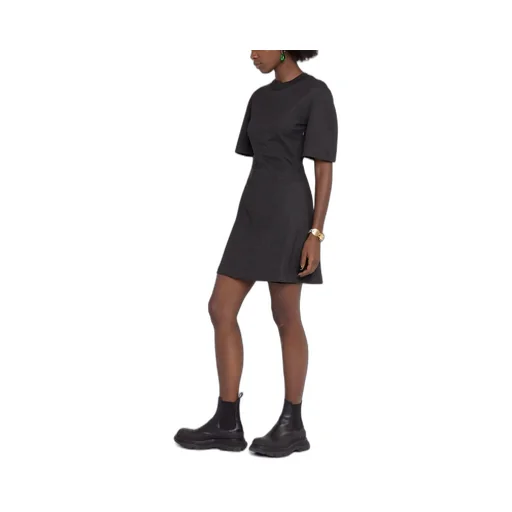 Rear Logo-Print Mini Dress