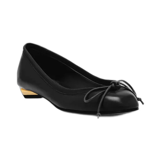 Armadillo Bow-Detailed Ballet Flats