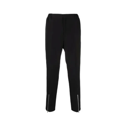 Zip-Detail Relaxed Trousers