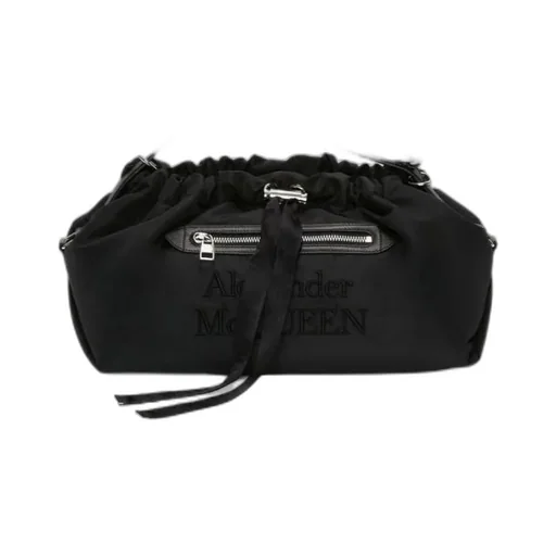 Large Logo-Embroidered Shoulder Bag