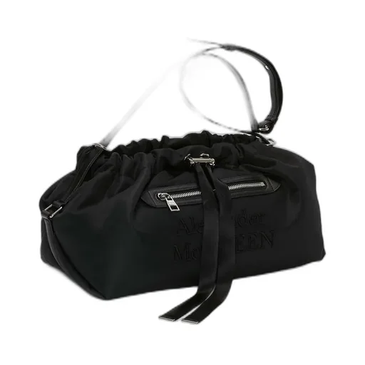 Large Logo-Embroidered Shoulder Bag