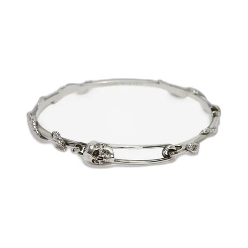 Skull Safety Pin Bracelet