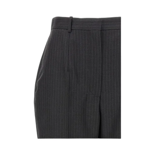Straight-Leg Pinstripe Tailored Pants
