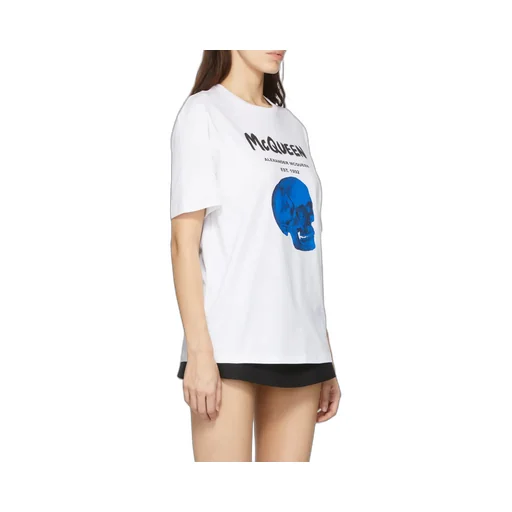 Skull-Print Logo T-Shirt