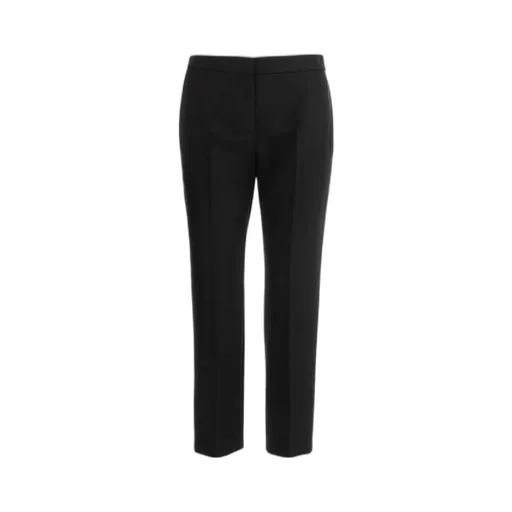 Cropped Straight-Leg Trousers