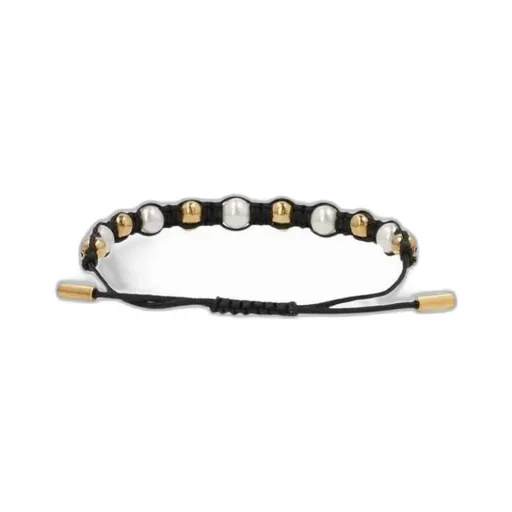 Skull And Pearl Friendship Bracelet