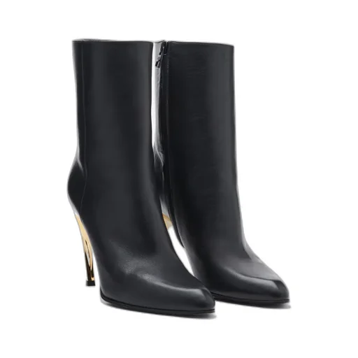 Pointed Toe Heeled Boots