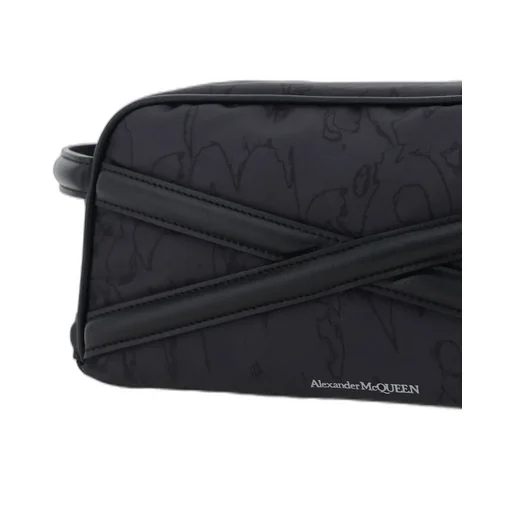 Cross Detailed Zipped Wash Bag