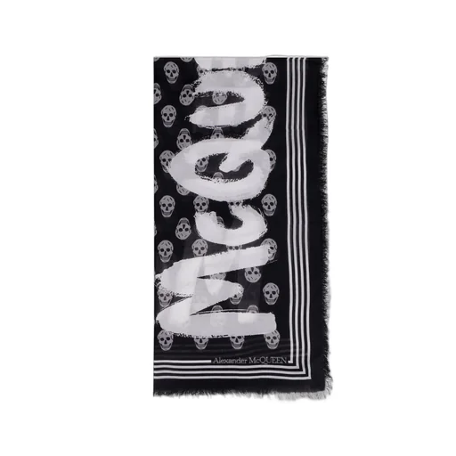 Graffiti Skull Printed Scarf