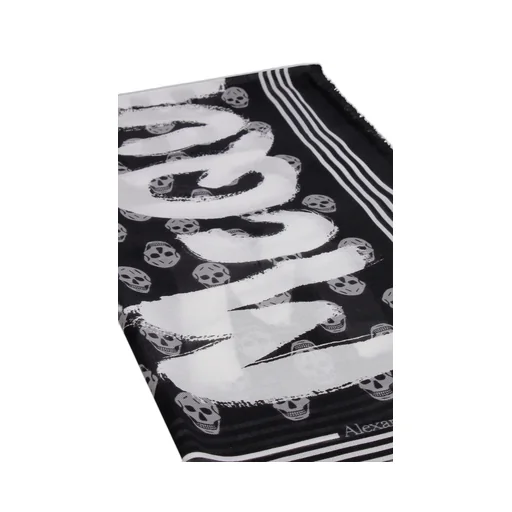 Graffiti Skull Printed Scarf