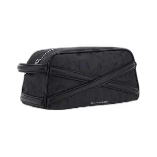 Cross Detailed Zipped Wash Bag