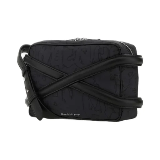The Harness Logo-Printed Zipped Camera Bag