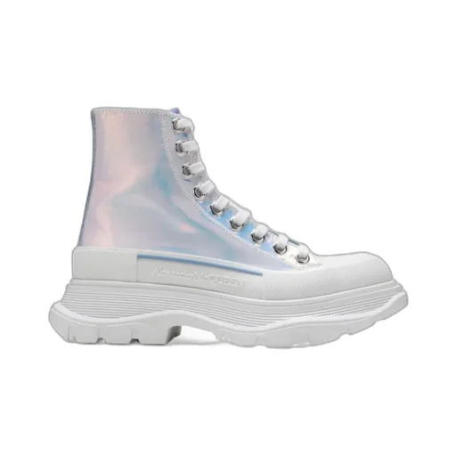 Tread Slick Metallic-Effect Sneakers