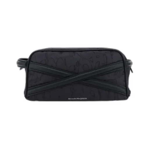 Cross Detailed Zipped Wash Bag