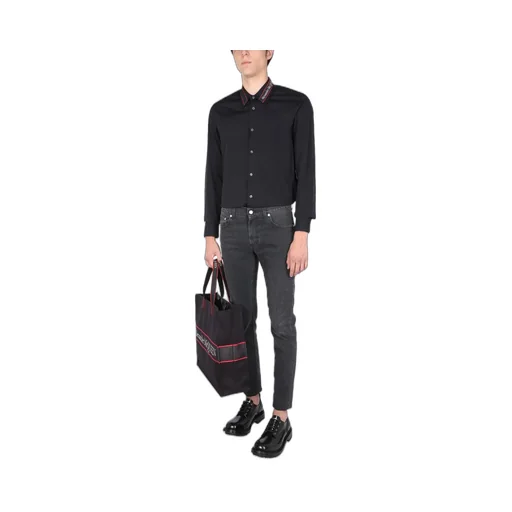Logo Tape Collar Shirt