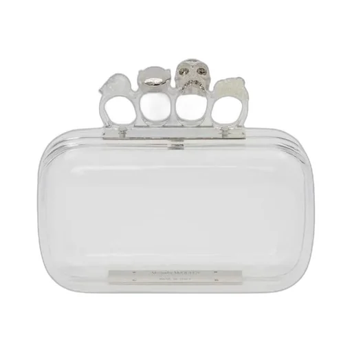 Skull Four-Ring Transparent Clutch Bag