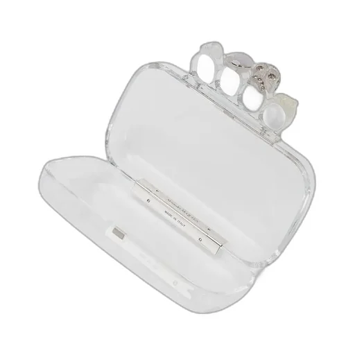 Skull Four-Ring Transparent Clutch Bag