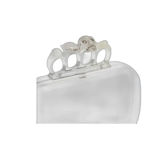 Skull Four-Ring Transparent Clutch Bag