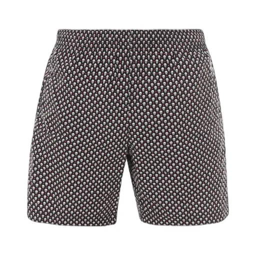 Spotted Skull Print Swim Shorts