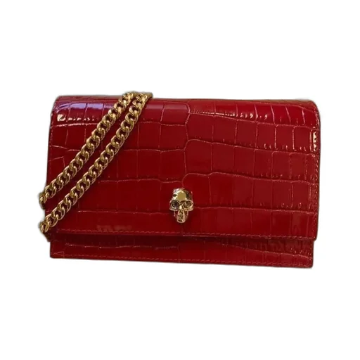 Skull Embossed Small Shoulder Bag