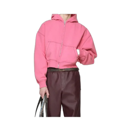 Zip-Up Stitched Hoodie