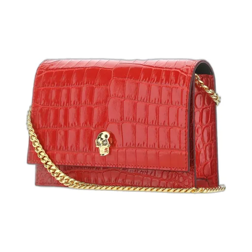 Skull Embossed Small Shoulder Bag