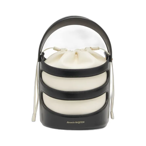 Logo Printed Drawstring Bucket Bag