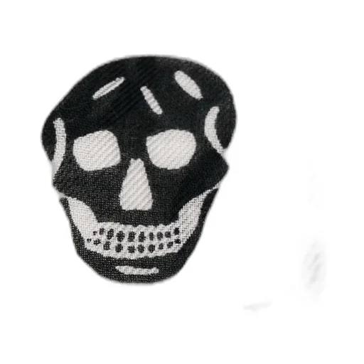 Skull Printed Fringed Scarf