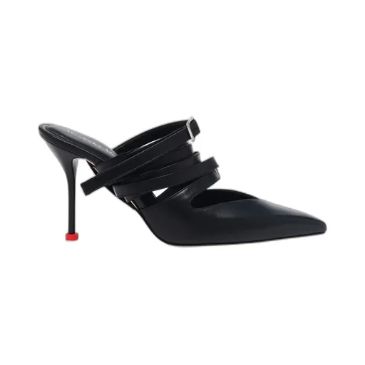 Strappy Pointed-Toe Mules