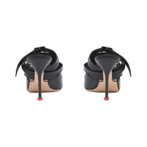 Strappy Pointed-Toe Mules