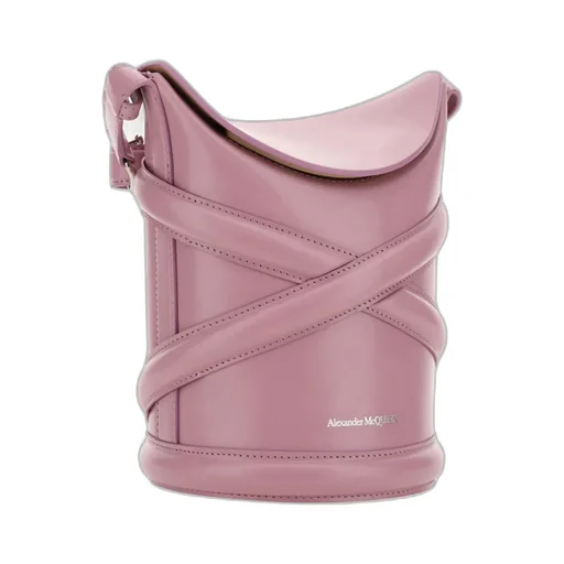 The Curve Logo Embossed Bucket Bag