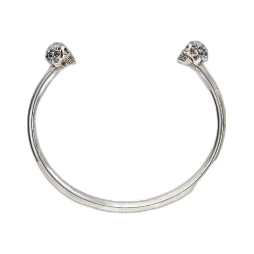Skull Embellished Cuff Bracelet