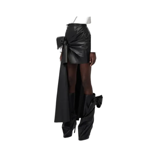 Knotted Drape Mini Skirt