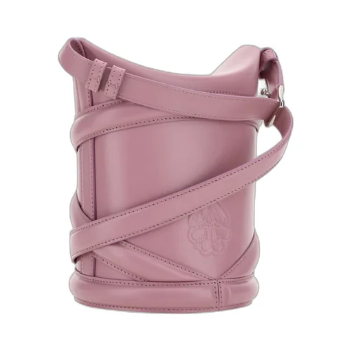 The Curve Logo Embossed Bucket Bag