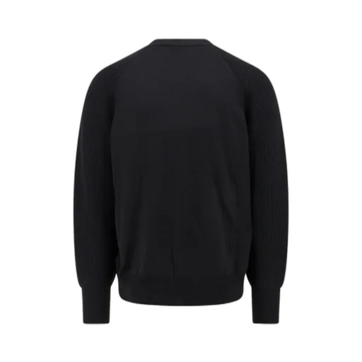 Buttoned Logo Embroidered Cardigan