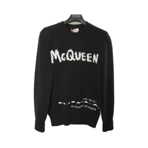 Graffiti Logo Intarsia Knitted Jumper