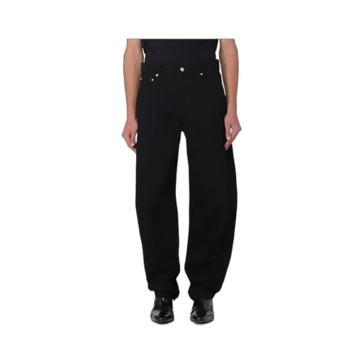 Logo Patch Straight-Leg Jeans