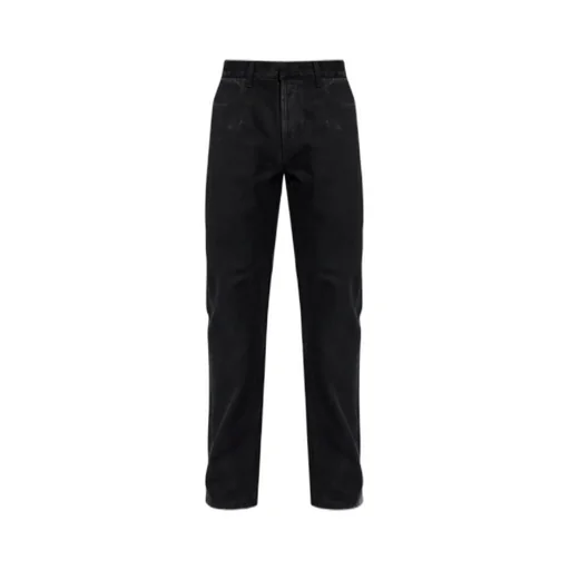 Logo Patch Straight-Leg Jeans