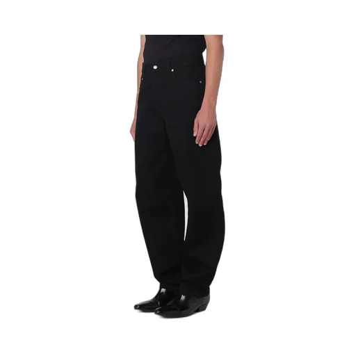Logo Patch Straight-Leg Jeans