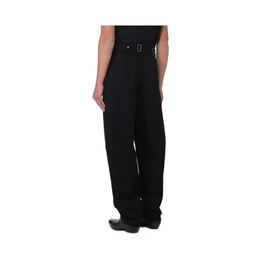 Logo Patch Straight-Leg Jeans