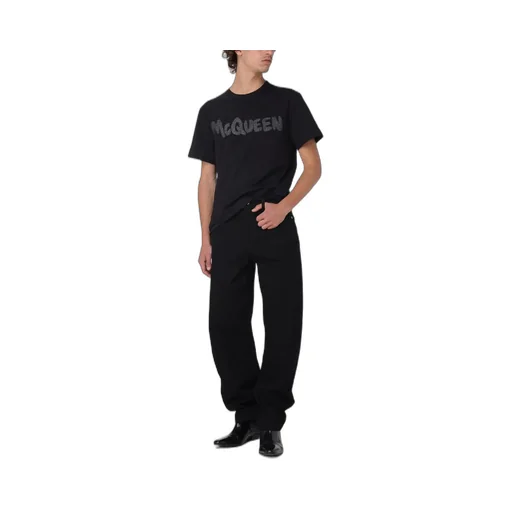 Logo Patch Straight-Leg Jeans