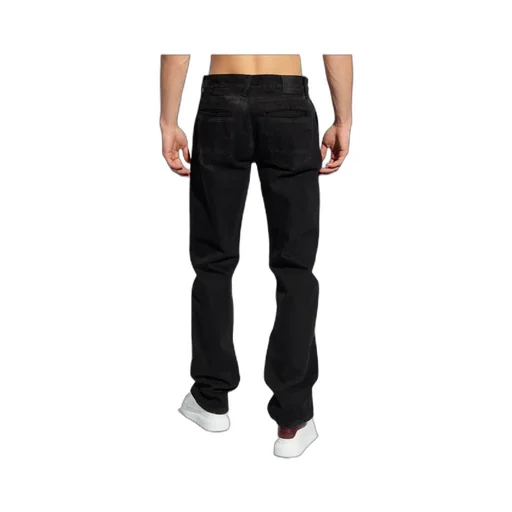 Logo Patch Straight-Leg Jeans